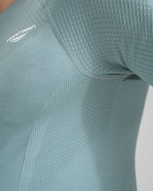 FlowState Seamless Long Sleeve Top Chinois Green