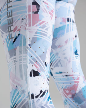 Print Power 7/8 abstract-print jersey leggings